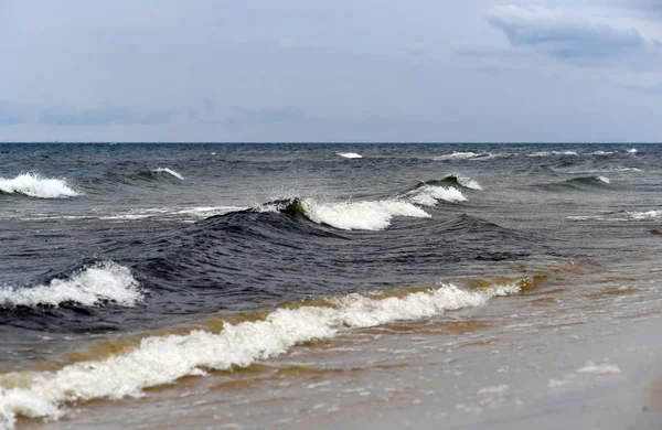 Julio 2018 Ostrow Polonia Mar Báltico Polaco Durante Verano — Foto de Stock