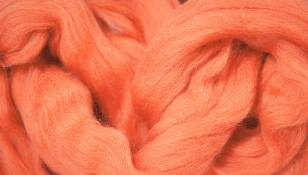 Texture of merino wool for felting close up. Handcraft material. — Stock Photo, Image