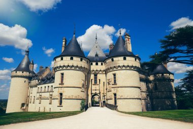 Chaumont Fransa'da Loire kalesi üzerinde