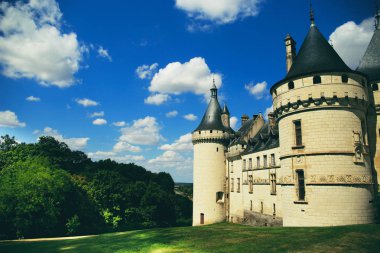 Chaumont Fransa'da Loire kalesi üzerinde