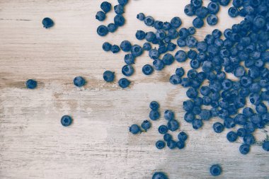 Vintage tarzı arka planda yaban mersini. Görüntü seçici ile