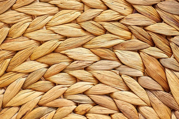 Cesta de vime Textura, Handmade Natural Wicker Fundo de trabalho — Fotografia de Stock