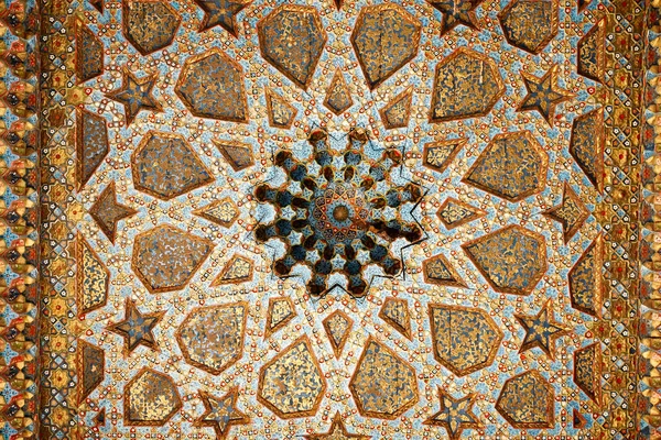 Iran East Asia Mosque Ceiling Pattern Design — Stock Photo, Image