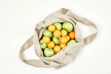 Sıfır Atık Yiyecek Depolama Eko Torbası Üst Görünümü