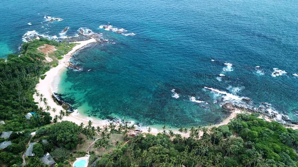 Veduta aerea della costa meridionale dell'isola dello Sri Lanka — Foto Stock
