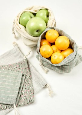 Sıfır Atık Yiyecek Depolama Eko Torbası Üst Görünümü