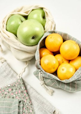 Sıfır Atık Yiyecek Depolama Eko Torbası Üst Görünümü