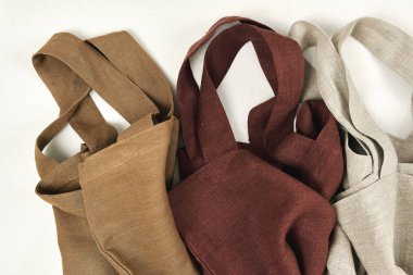 Eko keten veya Pamuk Torba Çeşitli Renkler Koleksiyonu