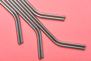 Çelik Alüminyum ve Beyaz Plastik İçme Saman