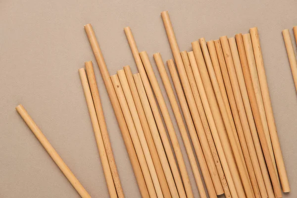Bamboo Drinking Straw. Zero waste Reusable Bar Equipment for Drink Cocktails, Water or Lemonade