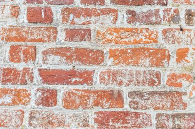 Eski tuğla duvarın dokusu