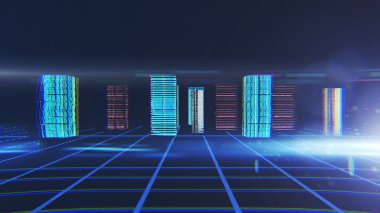 Dijital mavi arka plan 