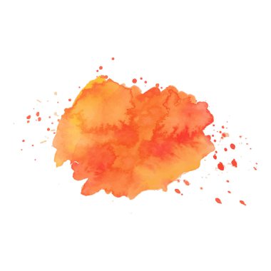 Soyut sanat el boya izole suluboya leke beyaz arka plan üzerinde. Suluboya afiş