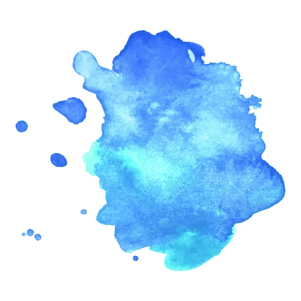 Abstrakte Kunst Handbemalung isoliert Aquarell Fleck auf weißem Hintergrund. Aquarell-Banner — Stockvektor