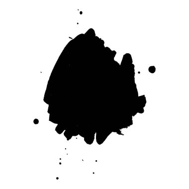 Soyut siyah mürekkep lekesi arka plan. Vektör çizim. Doku kartları ve el ilanı tasarımı için.