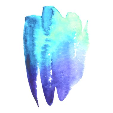 Soyut sanat el boya izole suluboya leke beyaz arka plan üzerinde. Suluboya afiş