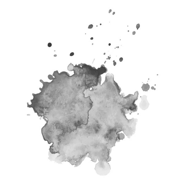 Abstrait aquarelle fond d'échelle de gris. Illustration vectorielle. Texture grunge pour la conception de cartes et flyers. Un modèle pour la création de pinceaux numériques — Image vectorielle