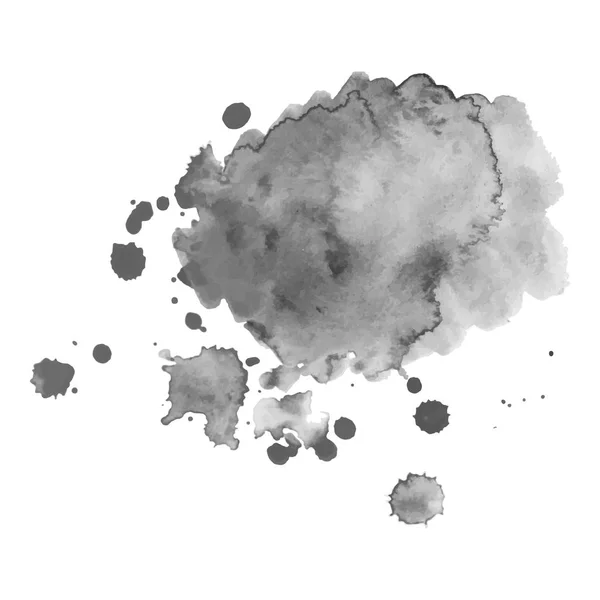 Abstrakt Akvarell Gråskala Bakgrund Vektorillustration Grunge Konsistens För Kort Och — Stock vektor