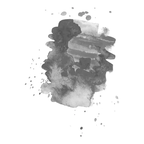 Abstrato aquarela cinza fundo. Ilustração vetorial. Textura Grunge para cartões e folhetos de design. Um modelo para a criação de pincéis digitais — Vetor de Stock