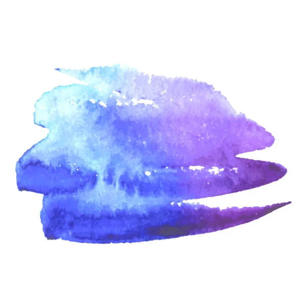 Abstrakte Kunst Handbemalung isoliert Aquarell Fleck auf weißem Hintergrund. Aquarell-Banner — Stockvektor