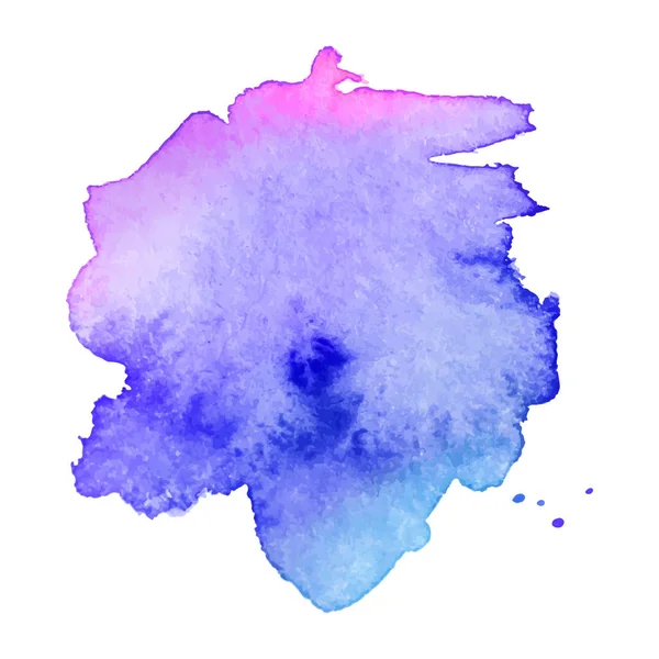 Soyut sanat el boya izole suluboya leke beyaz arka plan üzerinde. Suluboya afiş