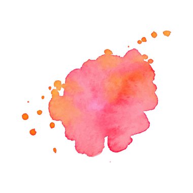 Renk splash beyaz arka plan üzerinde. Suluboya arka plan.