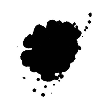 Soyut siyah mürekkep lekesi arka plan. Vektör çizim. Doku kartları ve el ilanı tasarımı için.