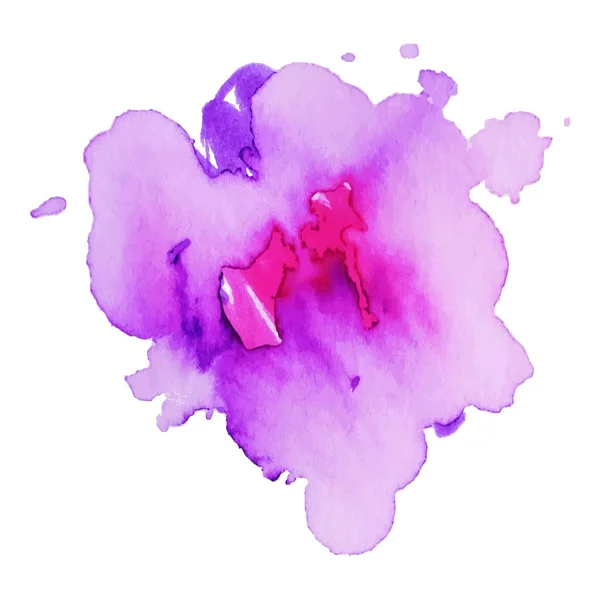 Couleur éclaboussure sur fond blanc. Fond aquarelle abstrait . — Image vectorielle