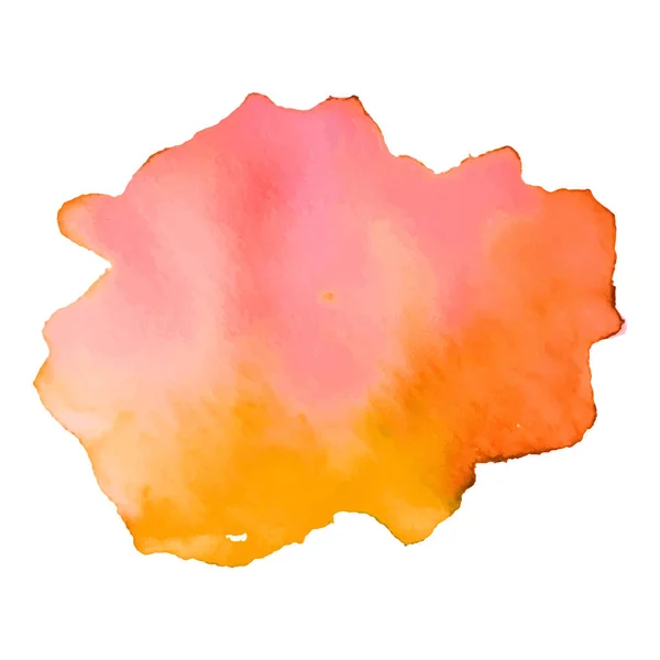 Farbspritzer auf weißem Hintergrund. abstrakter Aquarell-Hintergrund. — Stockvektor