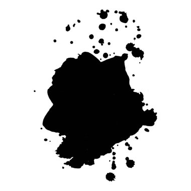 Soyut siyah mürekkep su sıçramalarına arka plan. Vektör çizim. Doku kartları ve el ilanı tasarımı için.