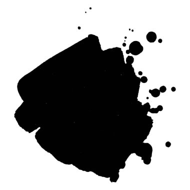 Soyut siyah mürekkep splash arka plan. Vektör çizim. Doku kartları ve el ilanı tasarımı için.