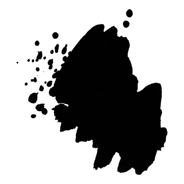 抽象的な黒インクのスプラッシュの背景。ベクトルの図。カードやチラシ デザイン グランジ テクスチャ. — ストックベクタ