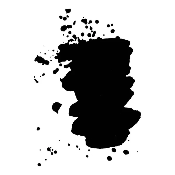 Abstrait Encre Noire Fond Éclaboussure Illustration Vectorielle Texture Grunge Pour — Image vectorielle