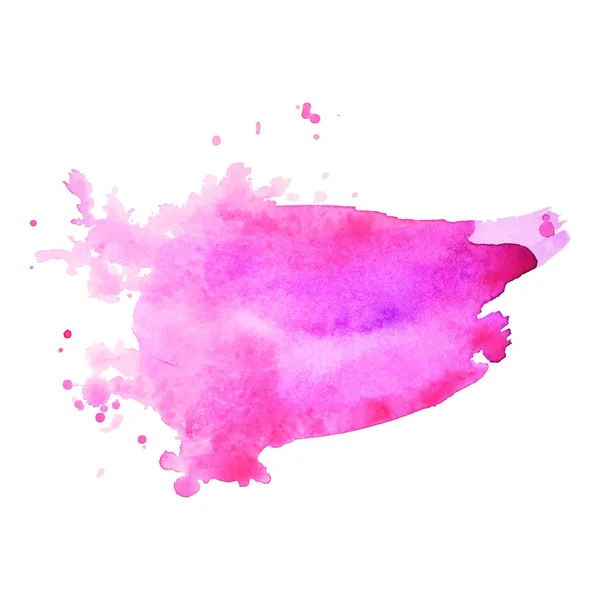 Farbe Aquarell Splash Auf Weißem Hintergrund Abstrakter Aquarell Hintergrund Vektorillustration — Stockvektor