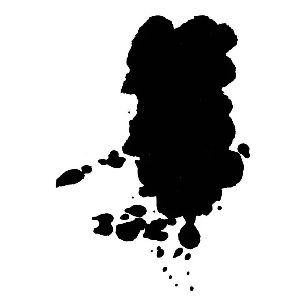 Abstract Black Ink Splash Background Vector Illustration Grunge Texture Cards — Stock Vector
