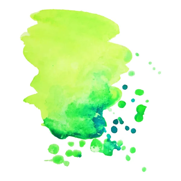 Farbe Aquarell Splash Auf Weißem Hintergrund Abstrakter Aquarell Hintergrund Vektorillustration — Stockvektor