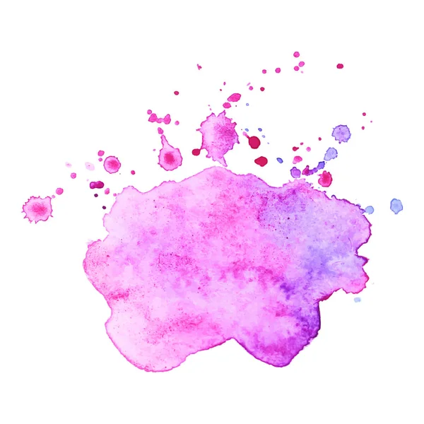 Abstrakte isolierte bunte Vektor-Aquarell-Spritzer. Grunge-Element für die Papiergestaltung. — Stockvektor