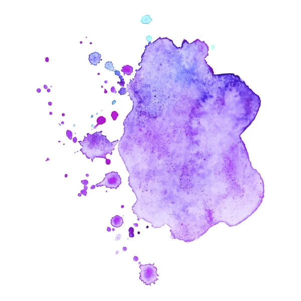 Soyut izole renkli vektör suluboya sıçrama. Kağıt tasarımı için Grunge elemanı.