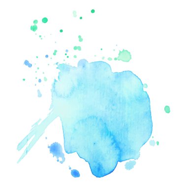 Soyut izole renkli vektör suluboya sıçrama. Kağıt tasarımı için Grunge elemanı.