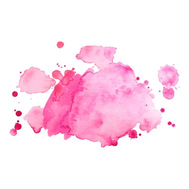 Soyut izole renkli vektör suluboya sıçrama. Kağıt tasarımı için Grunge elemanı.