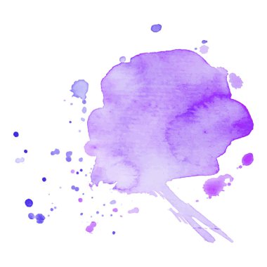 Soyut izole renkli vektör suluboya sıçrama. Kağıt tasarımı için Grunge elemanı.