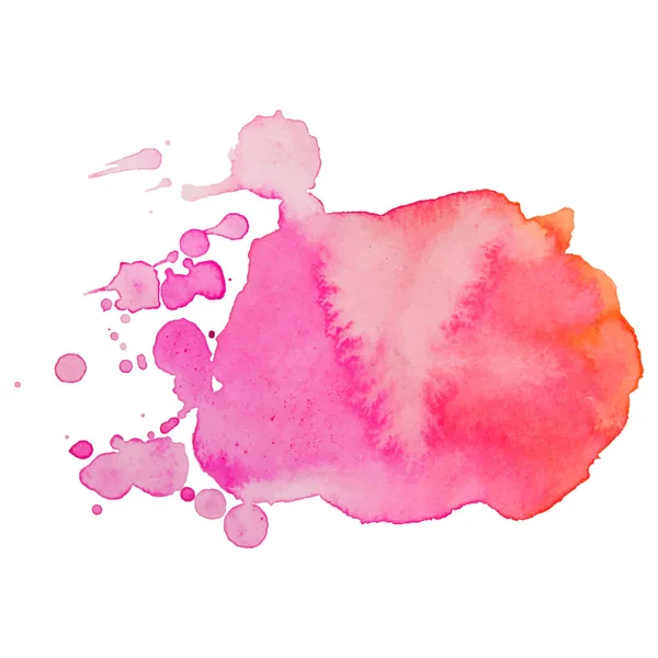 Abstrait isolé vecteur coloré aquarelle éclaboussure. Grunge élément pour la conception du papier . — Image vectorielle