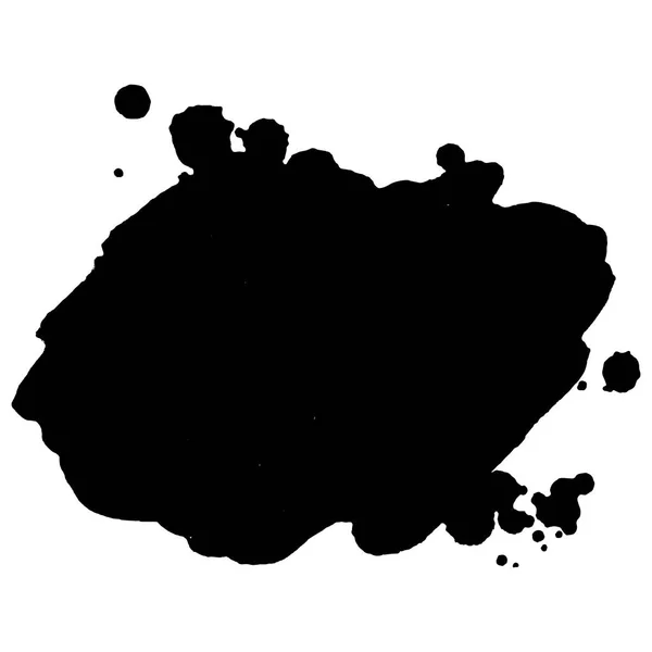 Abstraktní černé inkoust skvrnité pozadí. Vektorová ilustrace. Grunge textura pro karty a letáky design. Model pro tvorbu digitálních štětců — Stockový vektor