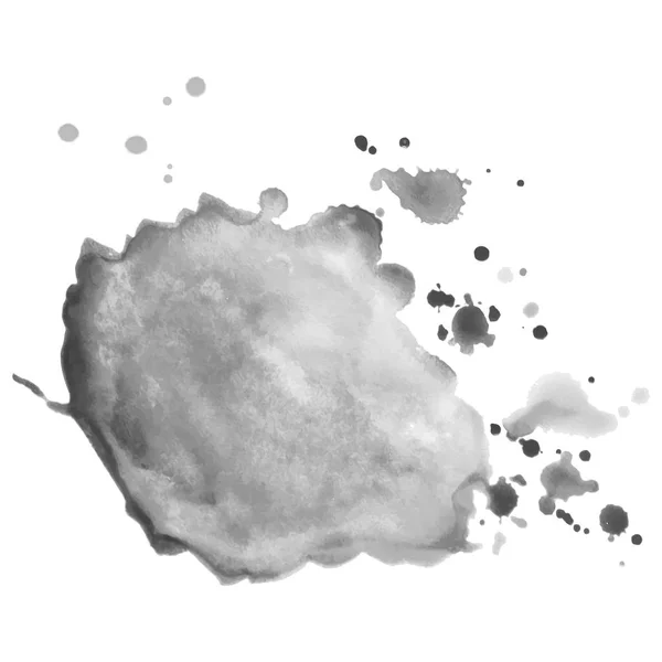 Abstrait aquarelle fond d'échelle de gris. Illustration vectorielle. Texture grunge pour la conception de cartes et flyers. Un modèle pour la création de pinceaux numériques — Image vectorielle