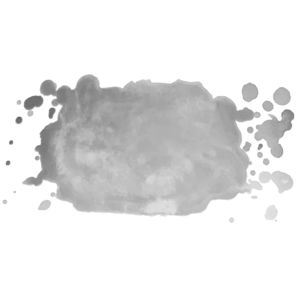 Astratto acquerello sfondo scala di grigi. Illustrazione vettoriale. Grunge texture per carte e volantini di design. Un modello per la creazione di pennelli digitali — Vettoriale Stock