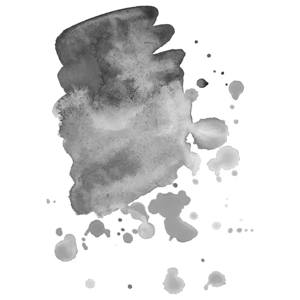 Abstrait aquarelle fond d'échelle de gris. Illustration vectorielle. Texture grunge pour la conception de cartes et flyers. Un modèle pour la création de pinceaux numériques — Image vectorielle