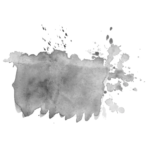 Abstrato aquarela cinza fundo. Ilustração vetorial. Textura Grunge para cartões e folhetos de design. Um modelo para a criação de pincéis digitais — Vetor de Stock