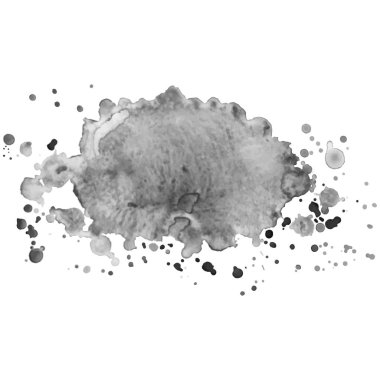 Soyut suluboya gri arka plan. Vektör çizim. Kartları ve el ilanı tasarımı için doku. Dijital fırçaları oluşturulması için bir model