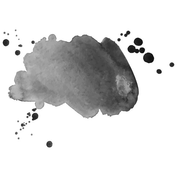 Abstrato aquarela cinza fundo. Ilustração vetorial. Textura Grunge para cartões e folhetos de design. Um modelo para a criação de pincéis digitais —  Vetores de Stock