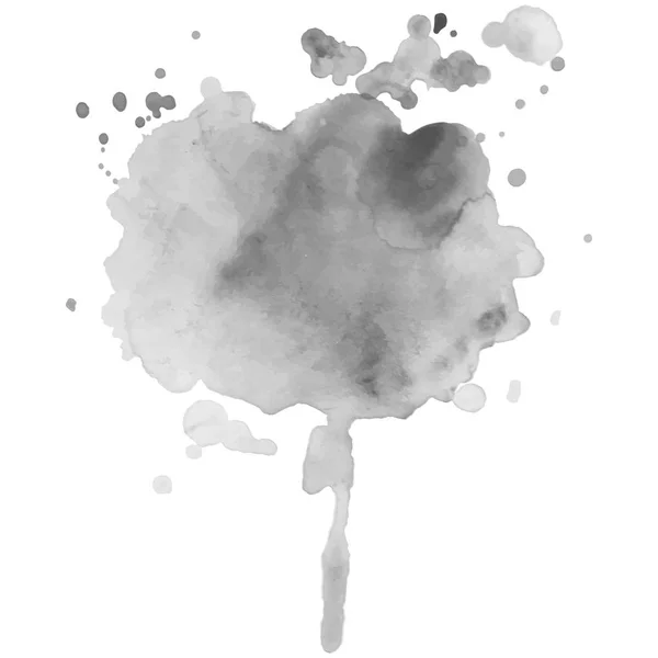 Abstrait aquarelle fond d'échelle de gris. Illustration vectorielle. Texture grunge pour la conception de cartes et flyers. Un modèle pour la création de pinceaux numériques — Image vectorielle